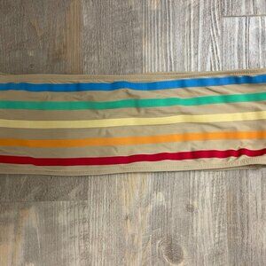 TM Rio De Janeiro Paqueta Rainbow Striped Bikini Top Size 3